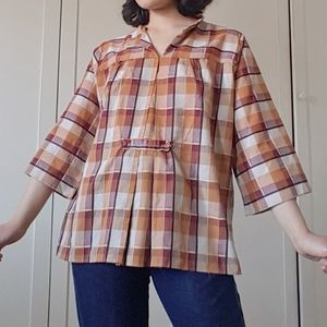 Plaid blouse